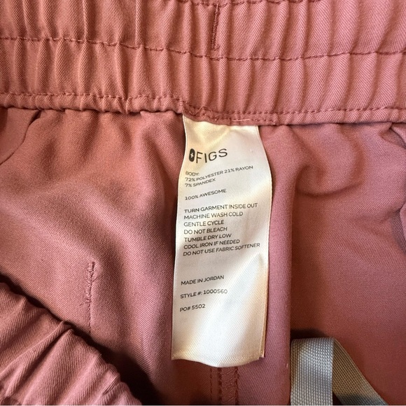 Figs Mauve High Waist Skinny Scrub Pants | LP - Picture 5 of 9